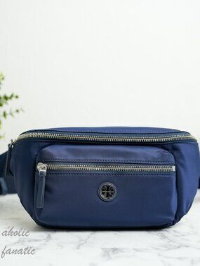 Tory Burch Nylon Belt Bag Fanny Pack 170436 in Tory Navy Lightweight NWT